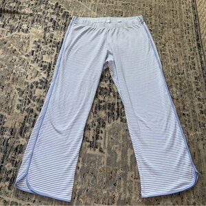 Lake striped Pajama pants Small blue and white